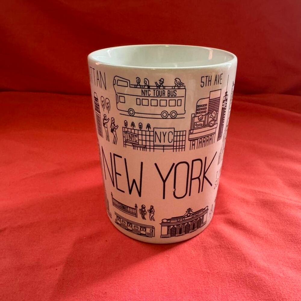 2017 Jay Joshua New York City souvenir mug w/ All different landmarks from NYC
